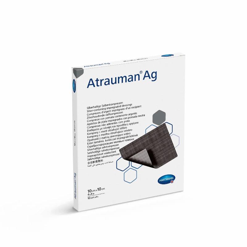 Пов’язки, просочені сріблом Atrauman® Ag 10см х 10см 10шт